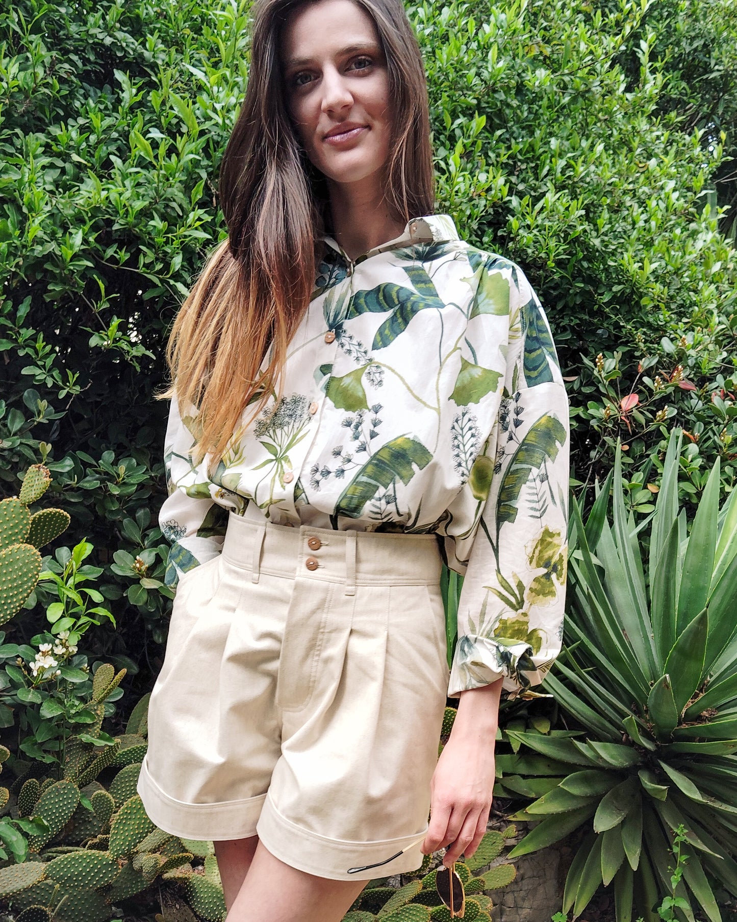 Chemise Marta feuillage