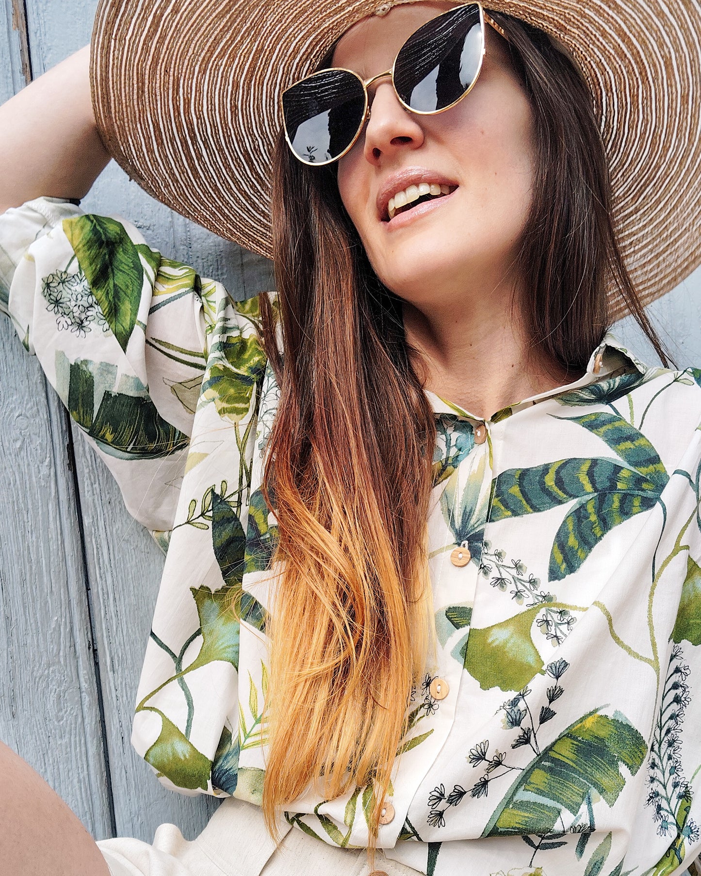 Chemise Marta feuillage