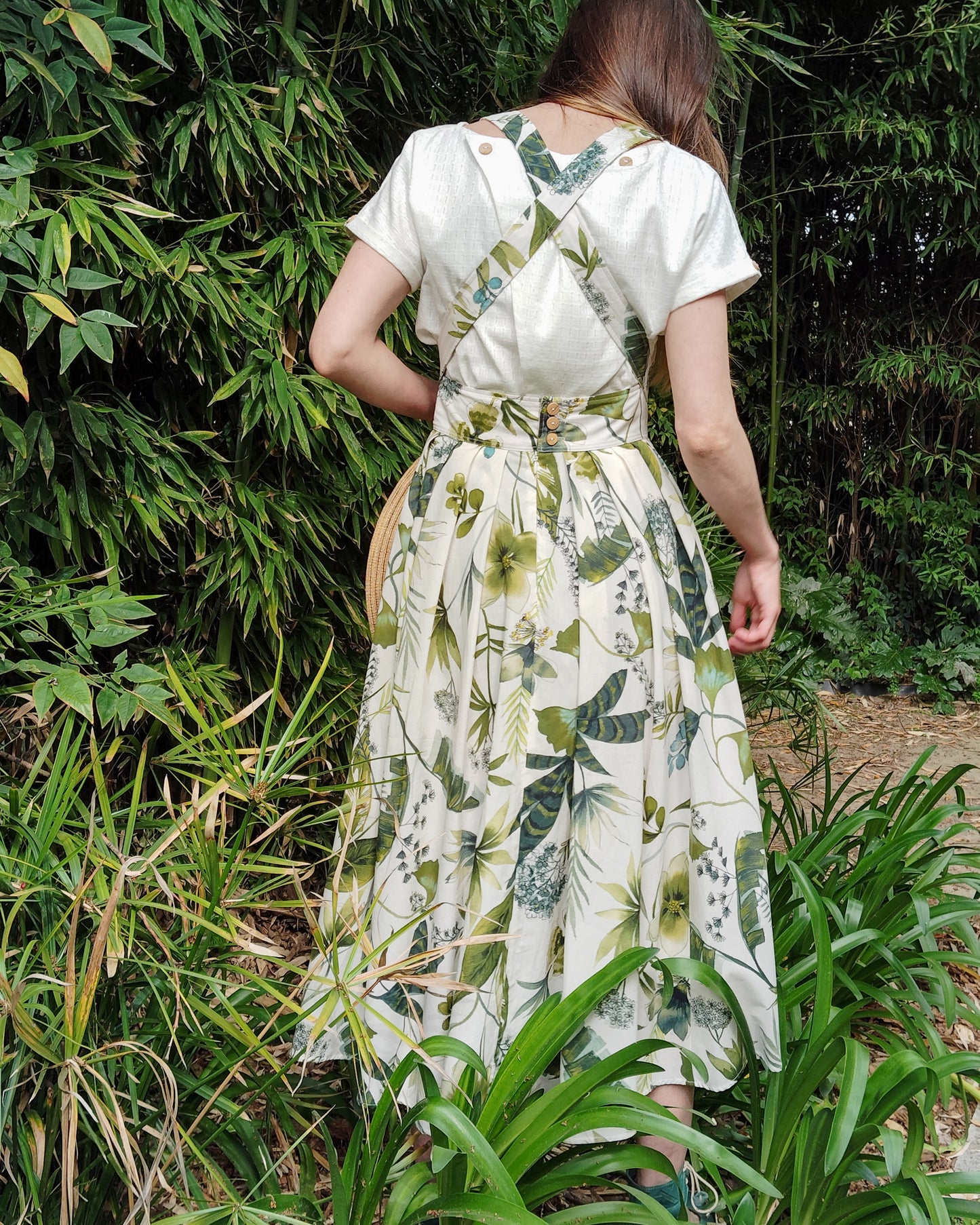 ROBE CHARLIE DOS NU feuillage