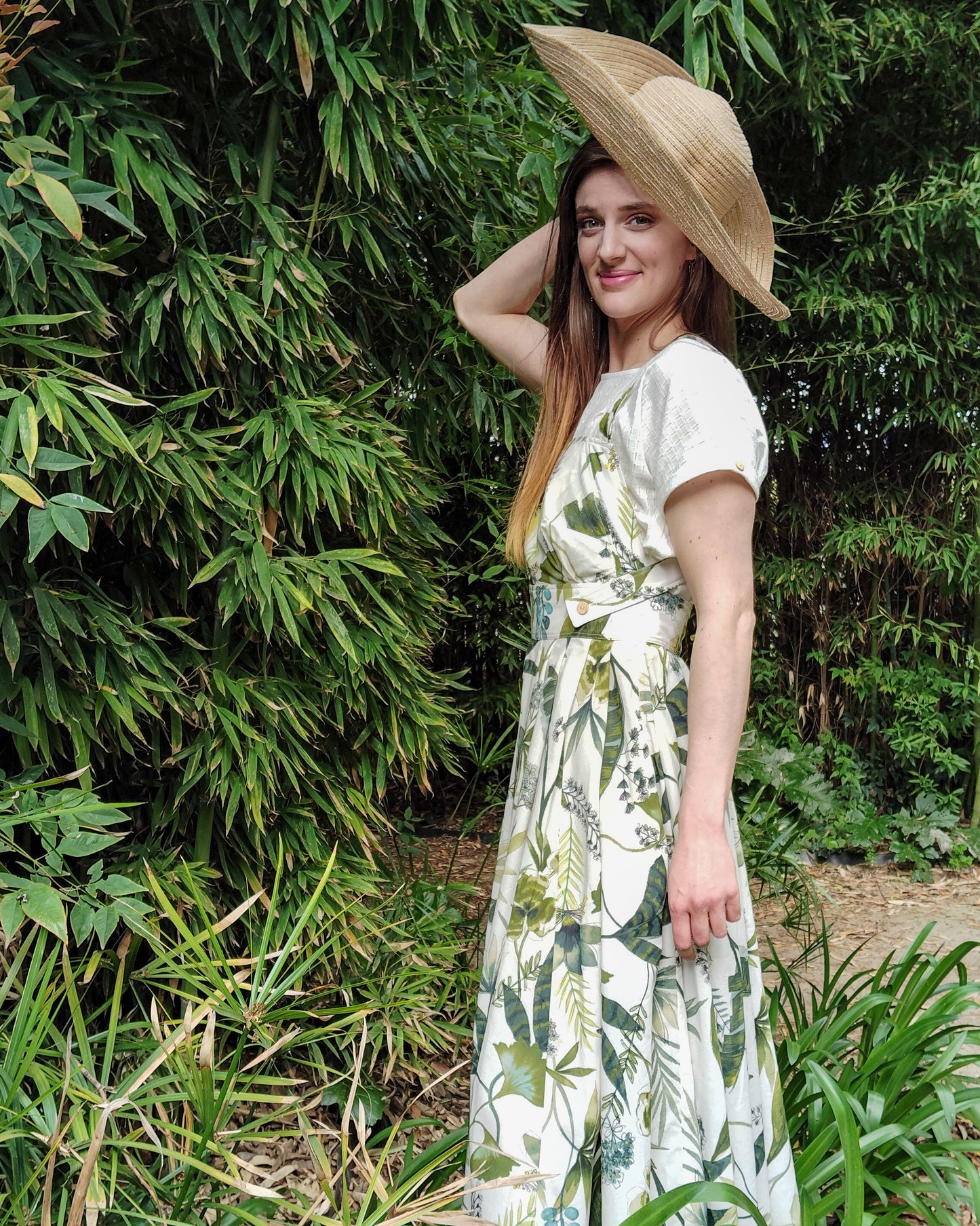 ROBE CHARLIE DOS NU feuillage