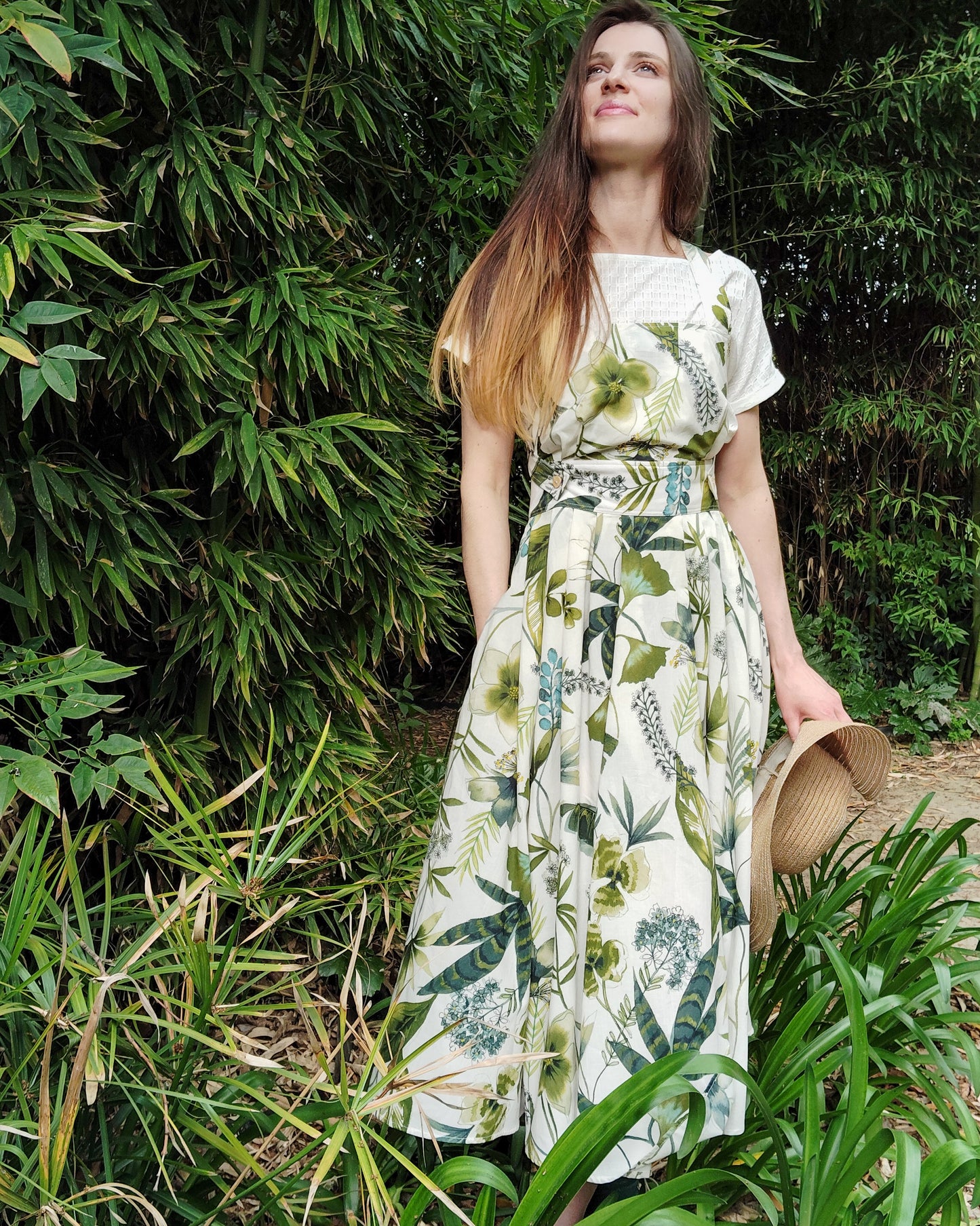 ROBE CHARLIE DOS NU feuillage