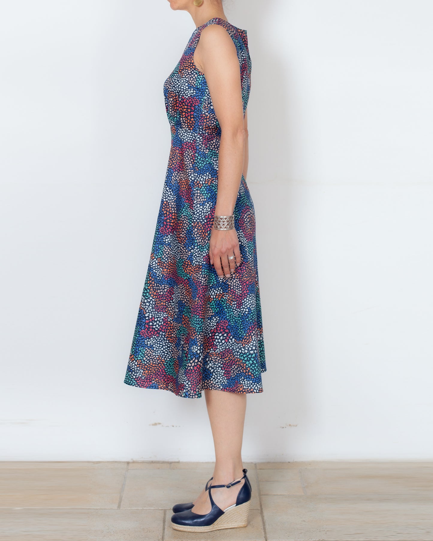DERNIERE CHANCE - ROBE DAZY Fleurs en pointillées