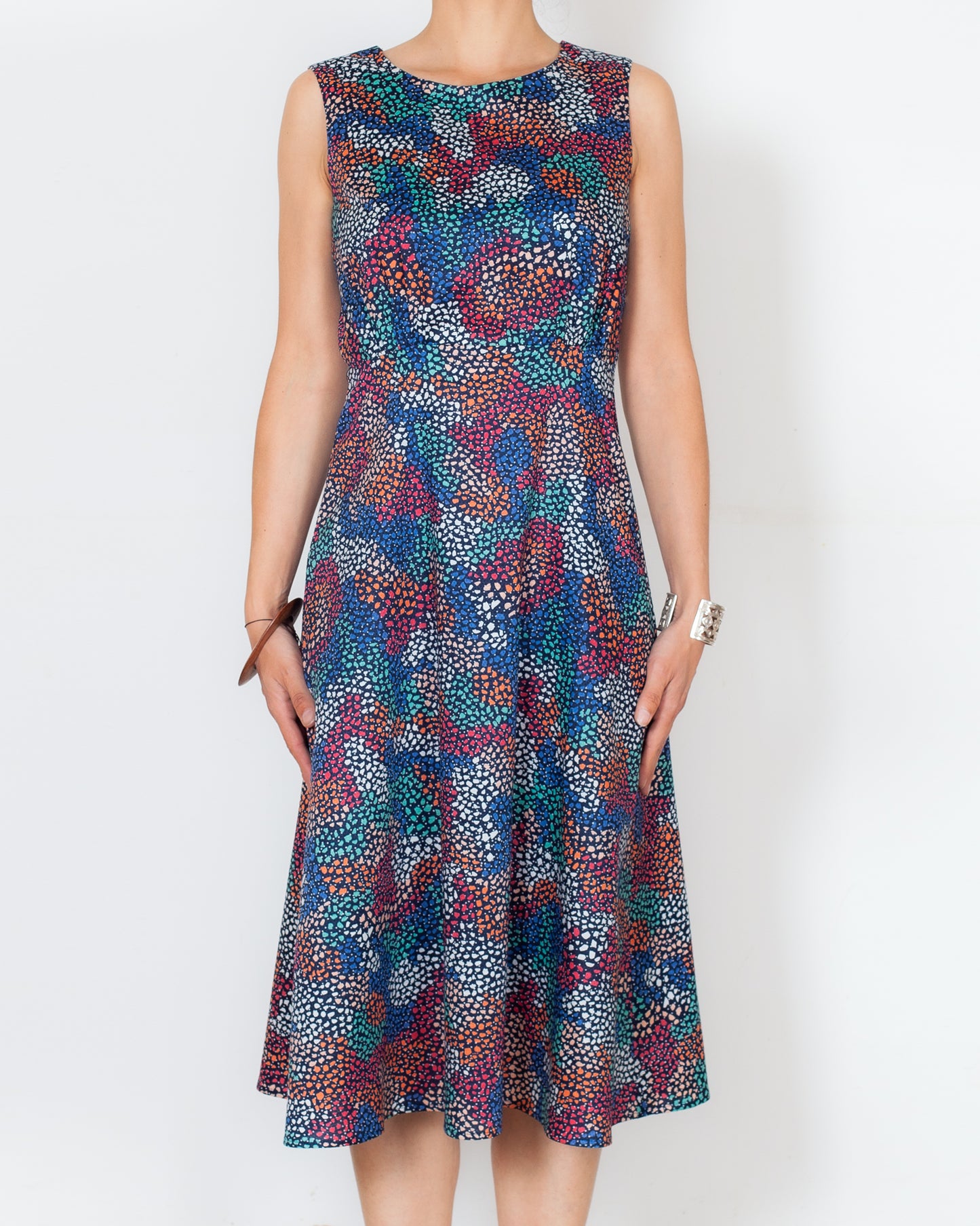 DERNIERE CHANCE - ROBE DAZY Fleurs en pointillées