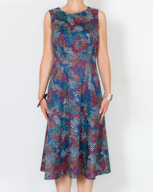 ROBE DAZY Fleurs en pointillées - PRIX ROND