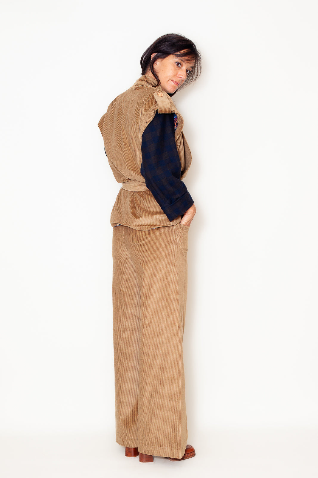 Veste Kimono 25 Velours Camel Bio