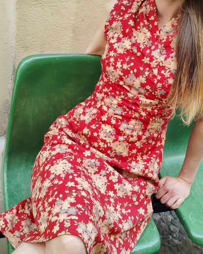Robe Cloe Japon prunier rouge DERNIÈRE CHANCE