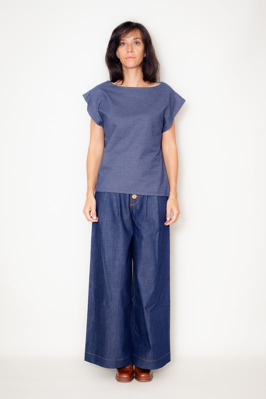 Tee-shirt Priscilla Effet Jeans Bio