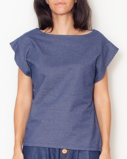 Tee-shirt Priscilla Effet Jeans Bio