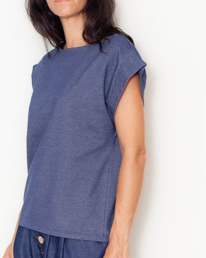 Tee-shirt Priscilla Effet Jeans Bio