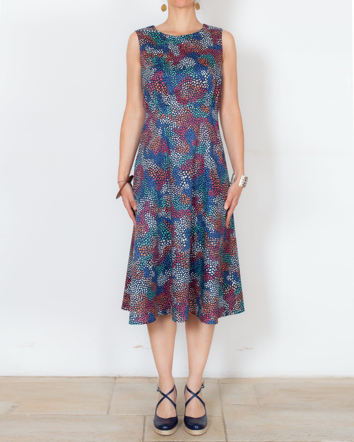 DERNIERE CHANCE - ROBE DAZY Fleurs en pointillées