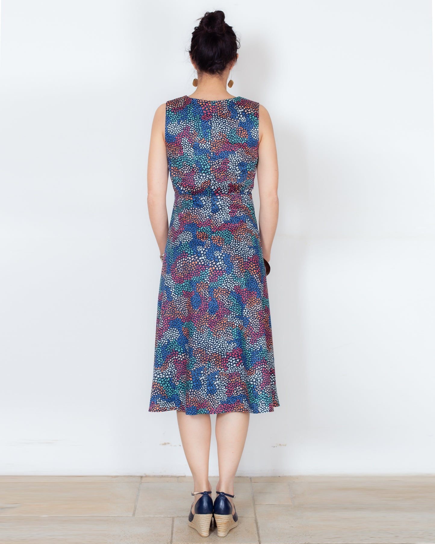 DERNIERE CHANCE - ROBE DAZY Fleurs en pointillées