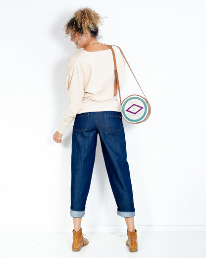 Gilet Cache coeur Moly velours de coton BIO Nude - DERNIERE CHANCE