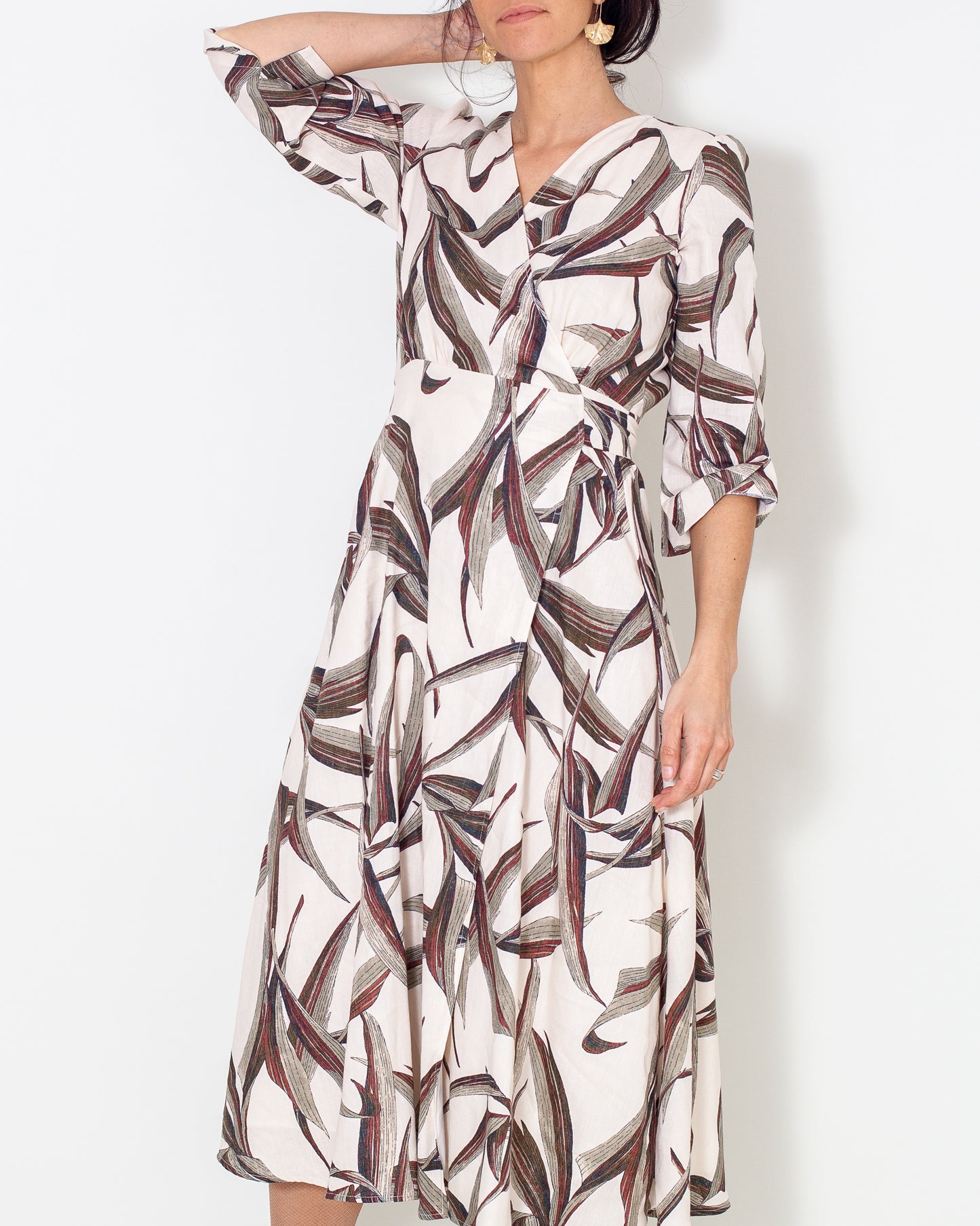 Robe Justine cache-coeur Rose Queen