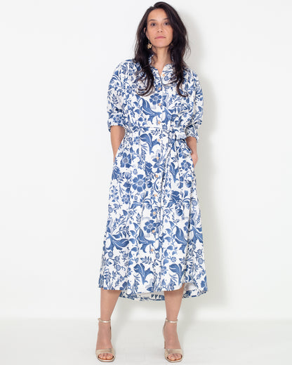Robe Marta Jardin bleu UP