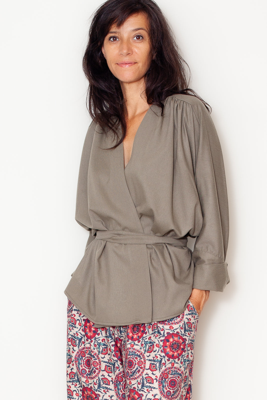 Veste Louison Laine Kaki