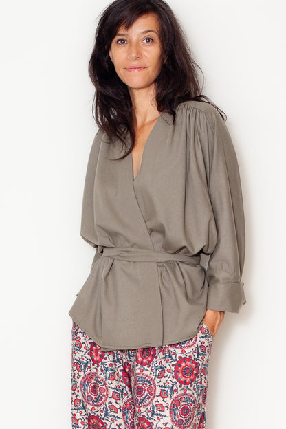 Veste Louison Laine Kaki