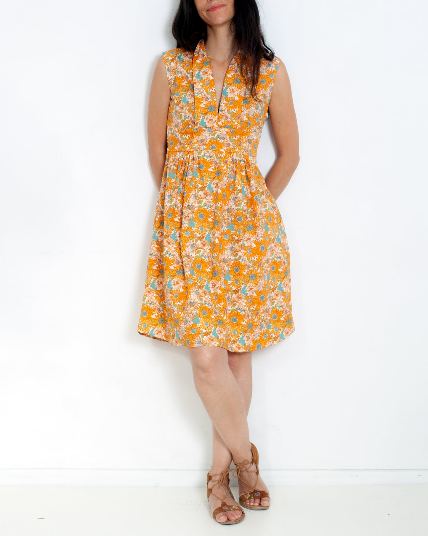 DERNIERE CHANCE -Robe Carole FLEUR RETRO
