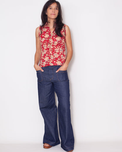 chemise Emilie été Pruniers rouges