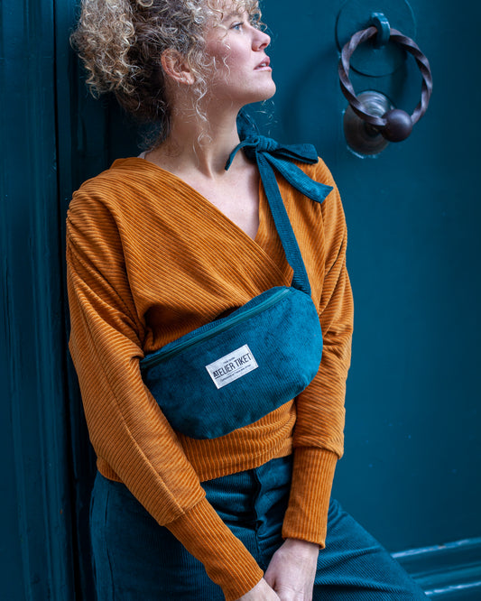 Sac Banane Velours Canard