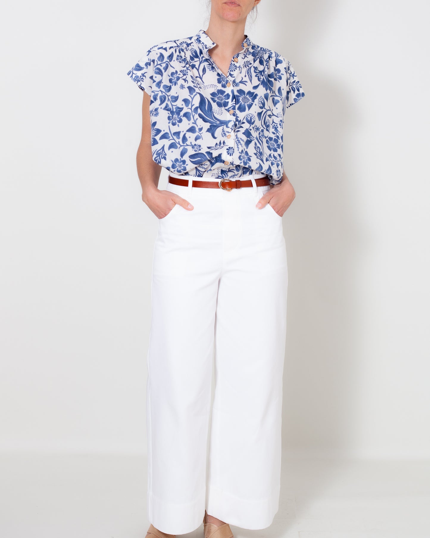 Chemise Claudine Jardin bleu UP