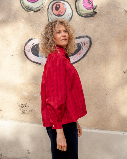 Chemise Amina rayures "Géo" - SPECIAL