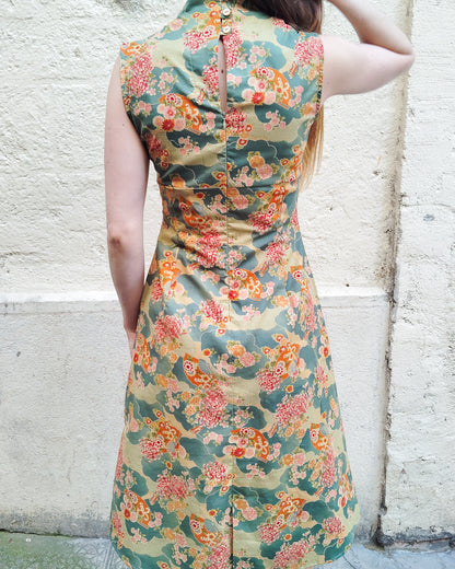 Robe Cloe Japon pivoine ciel DERNIÈRE CHANCE