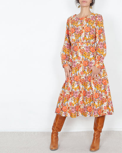 DERNIERE CHANCE - Robe Désirée Flanelle "Folk" - PRIX ROND
