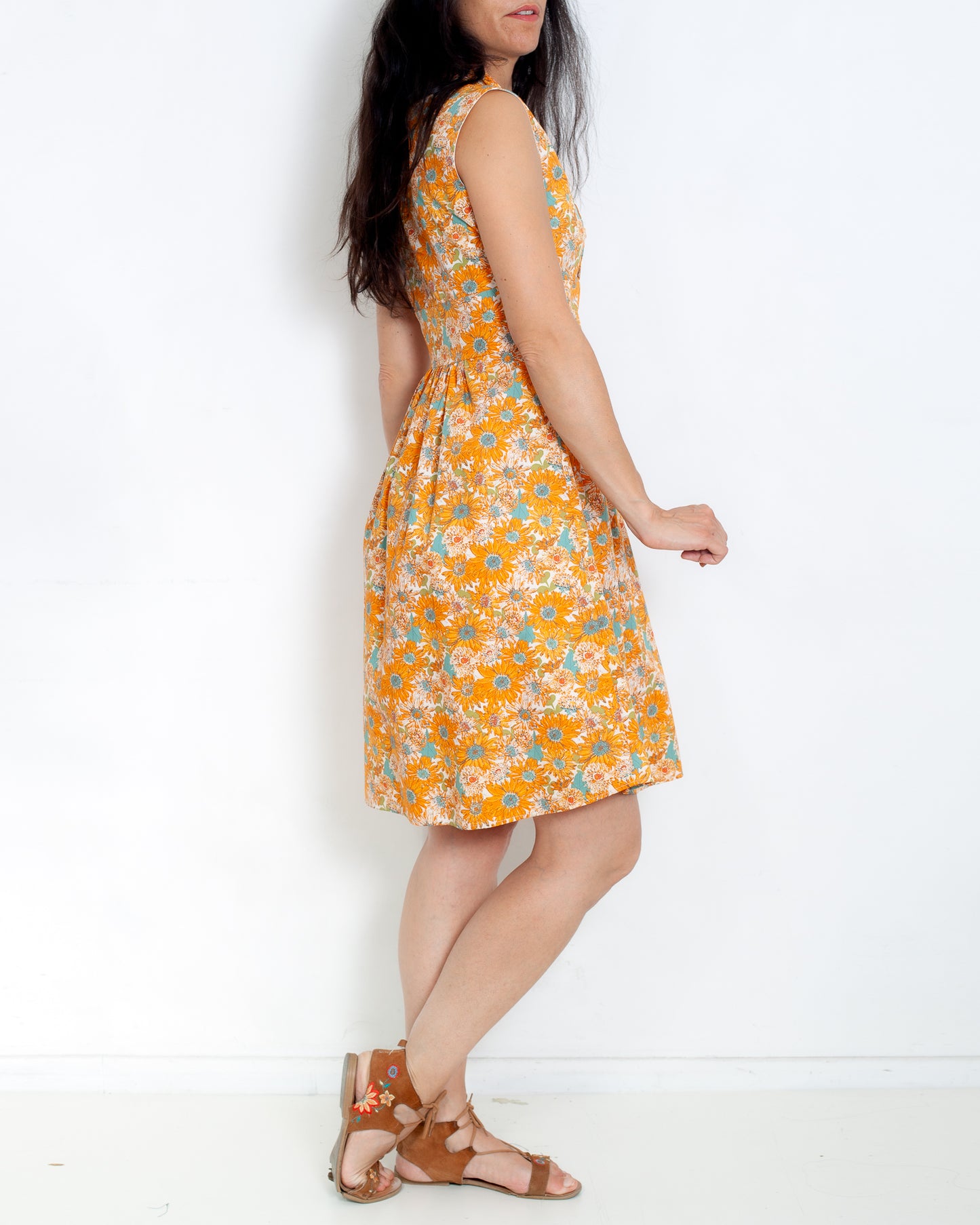 DERNIERE CHANCE -Robe Carole FLEUR RETRO