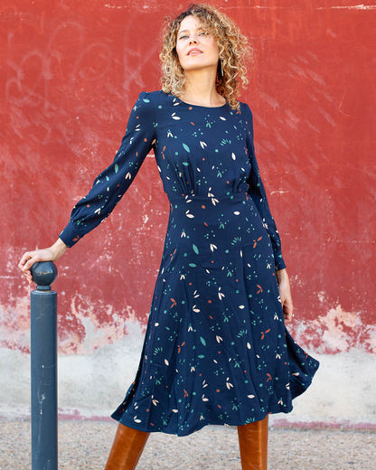 Robe Désirée Mind Marine ECOVERO - DERNIERE CHANCE