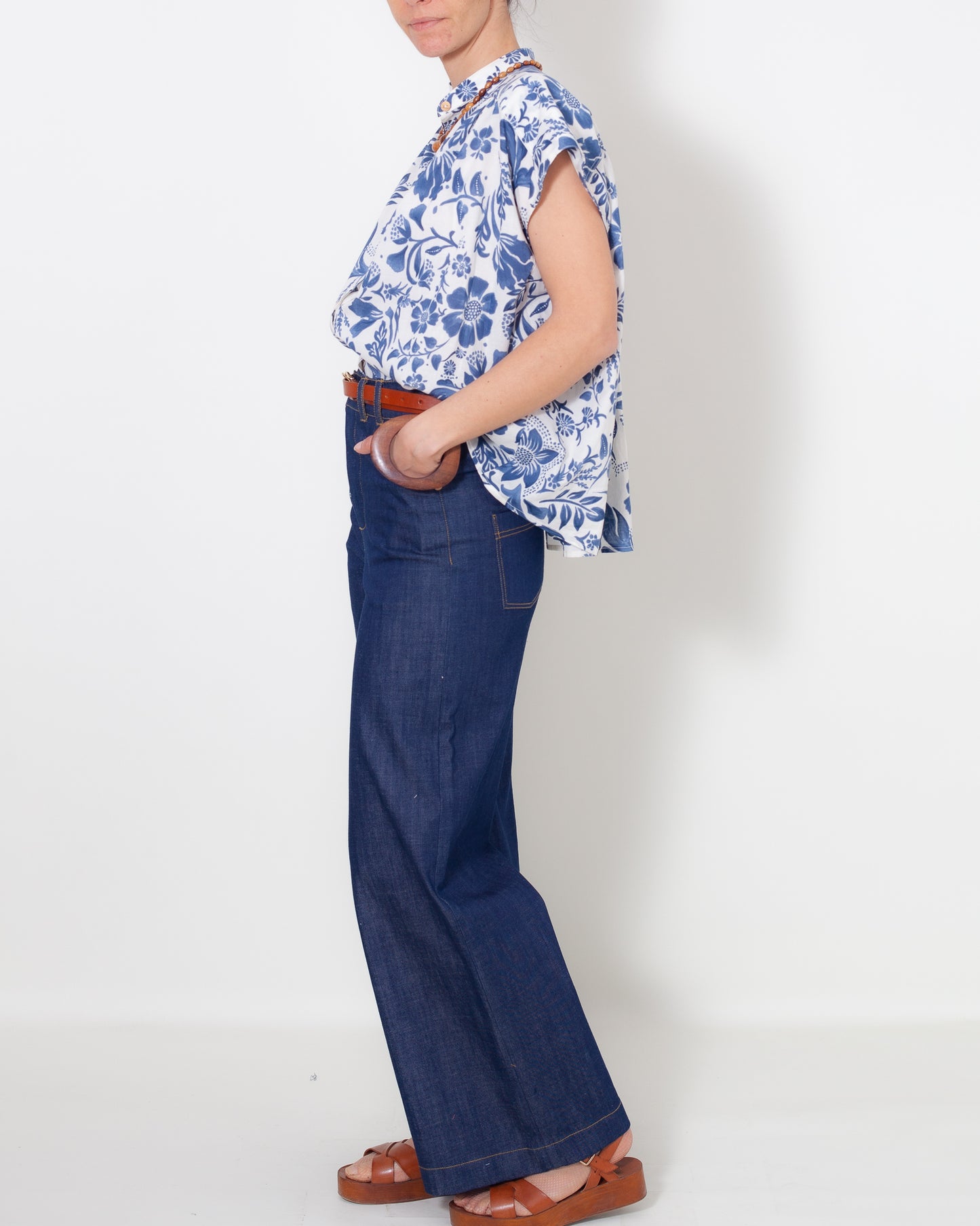 Chemise Claudine Jardin bleu UP