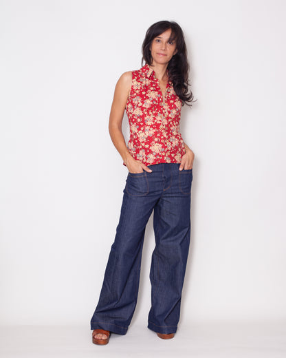 chemise Emilie été Pruniers rouges