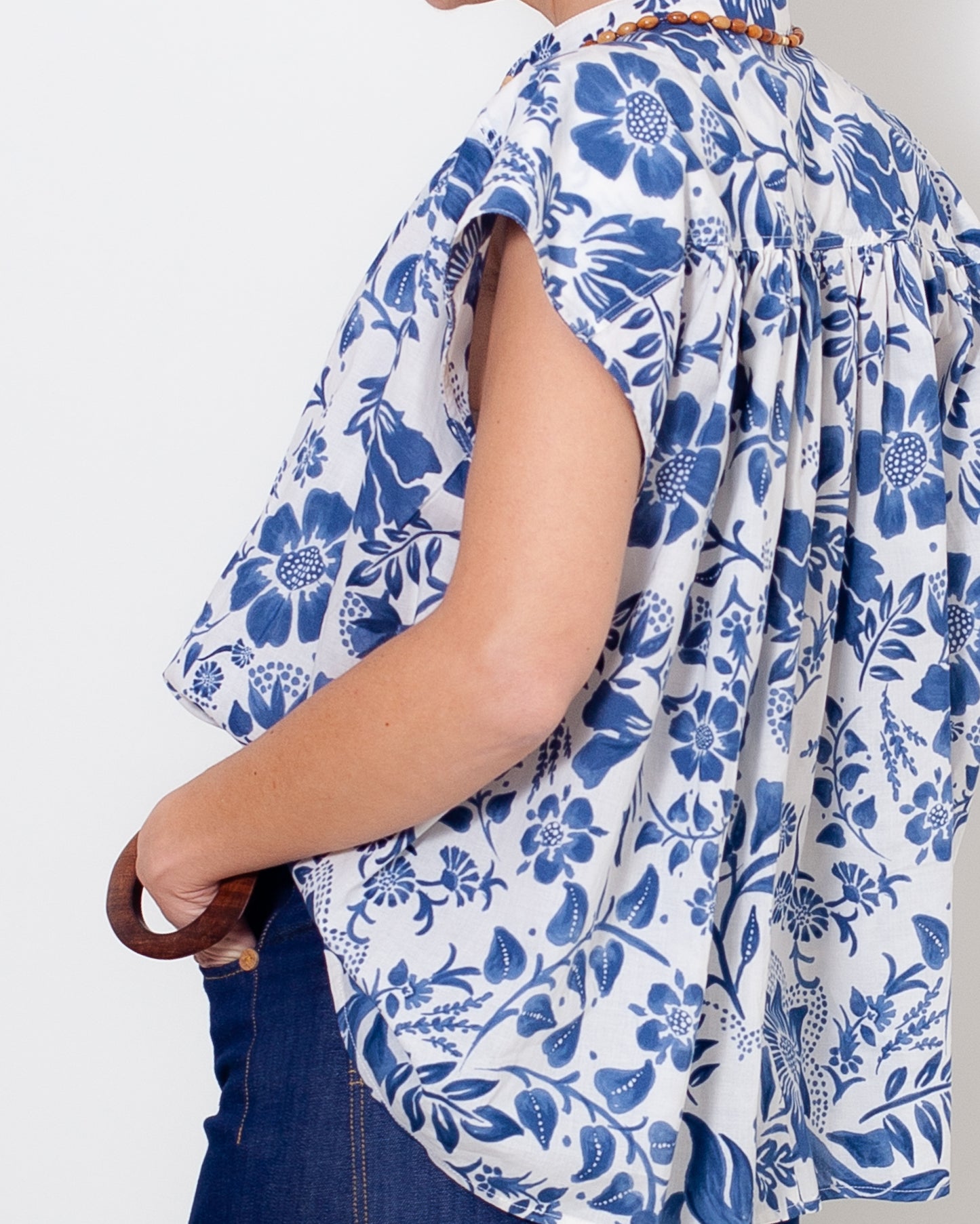 Chemise Claudine Jardin bleu UP