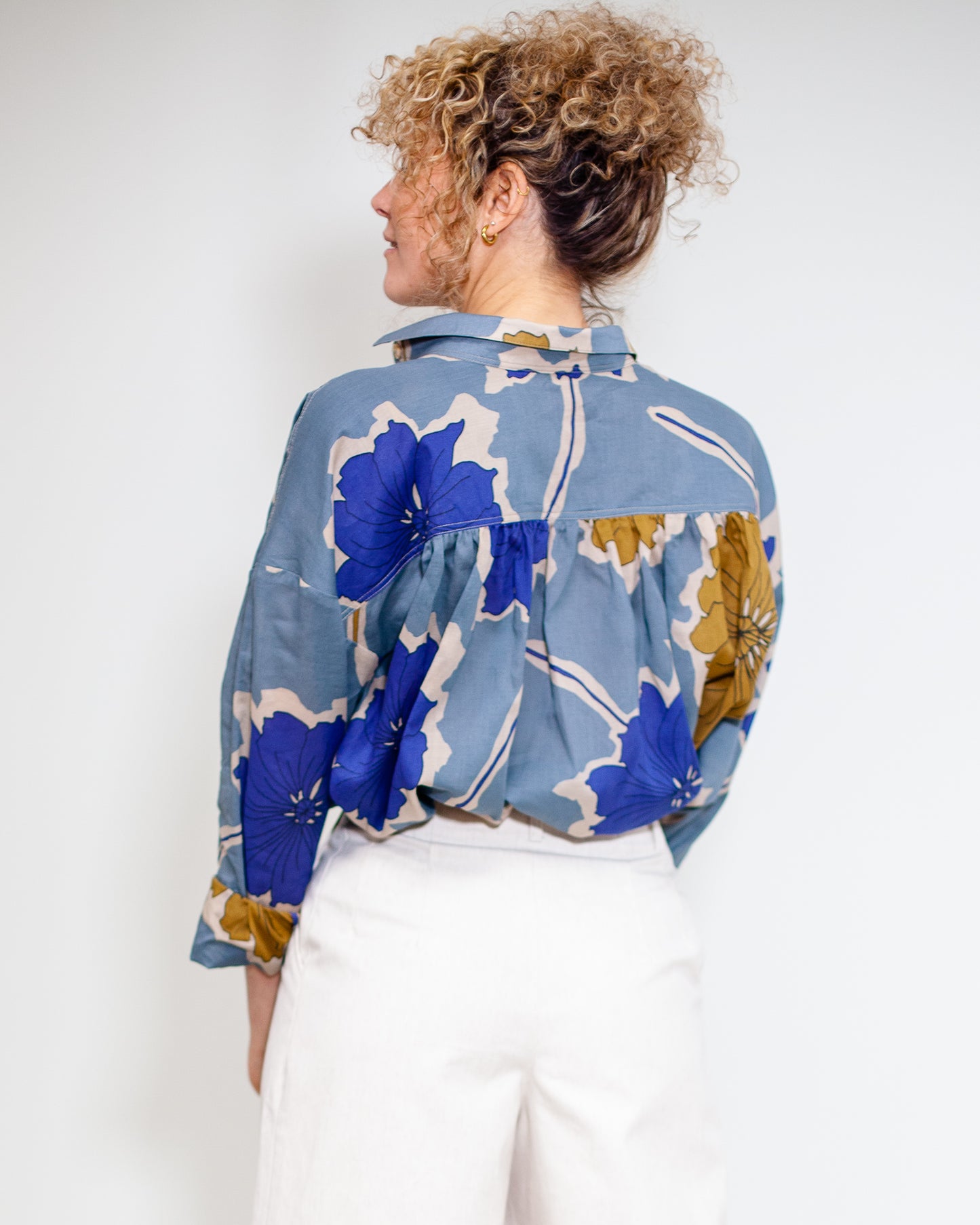Chemise Marta retrobleue