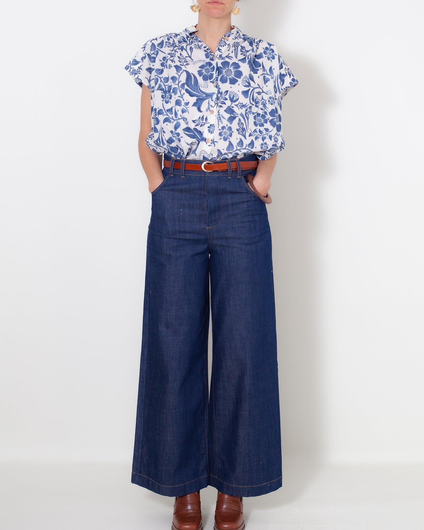 Chemise Claudine Jardin bleu UP