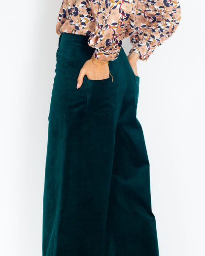 Pantalon Marinette coton BIO Velours Canard - PETIT DEFAUT -30%