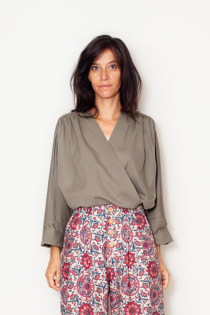 Veste Louison Laine Kaki