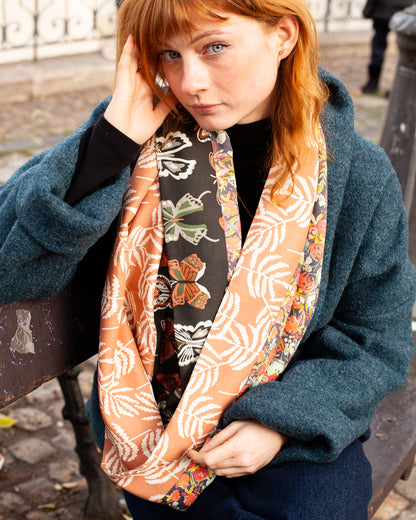 SNOOD TRIO "feuilles d'automne"