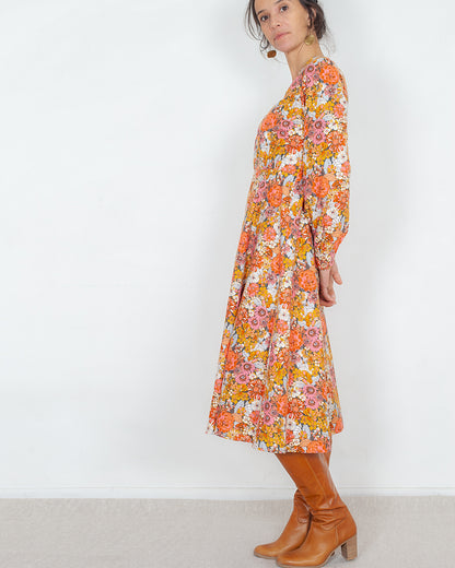 DERNIERE CHANCE - Robe Désirée Flanelle "Folk" - PRIX ROND