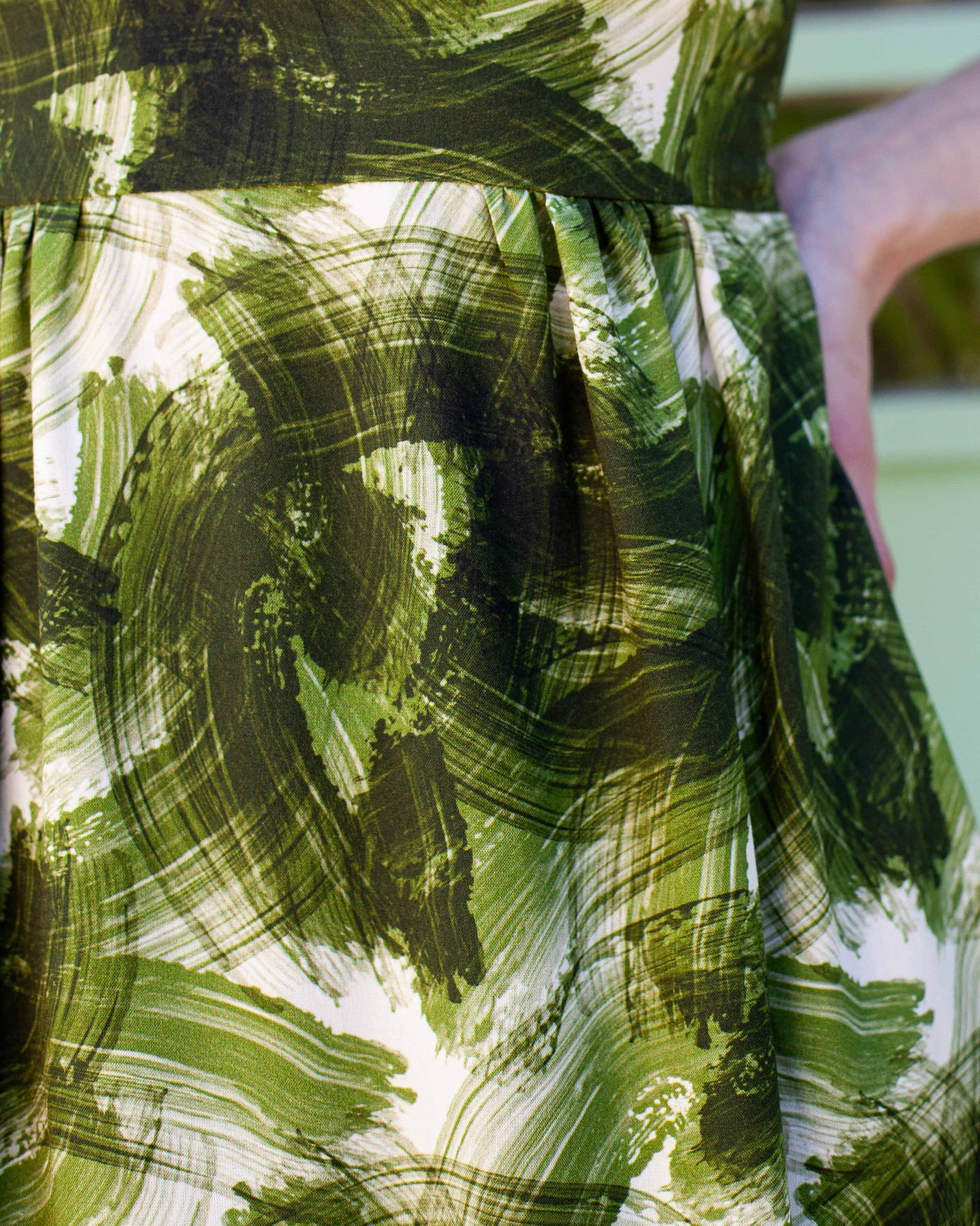 Robe Carole midi Brush vert