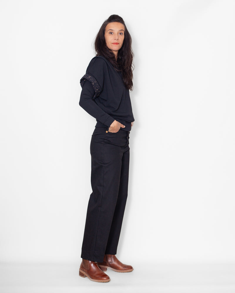 Sweat Jane molleton bio noir