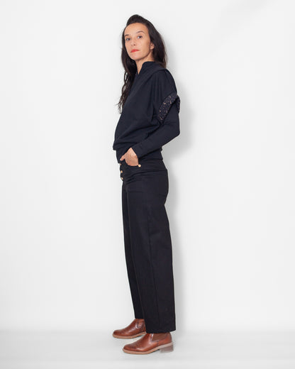 Sweat Jane molleton bio noir