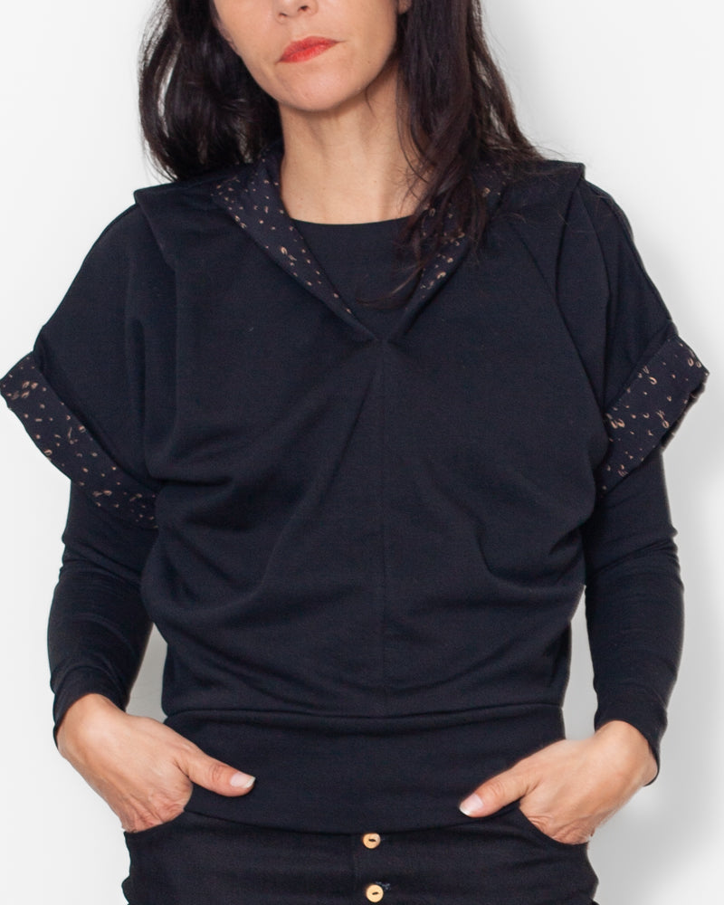 Sweat Jane molleton bio noir