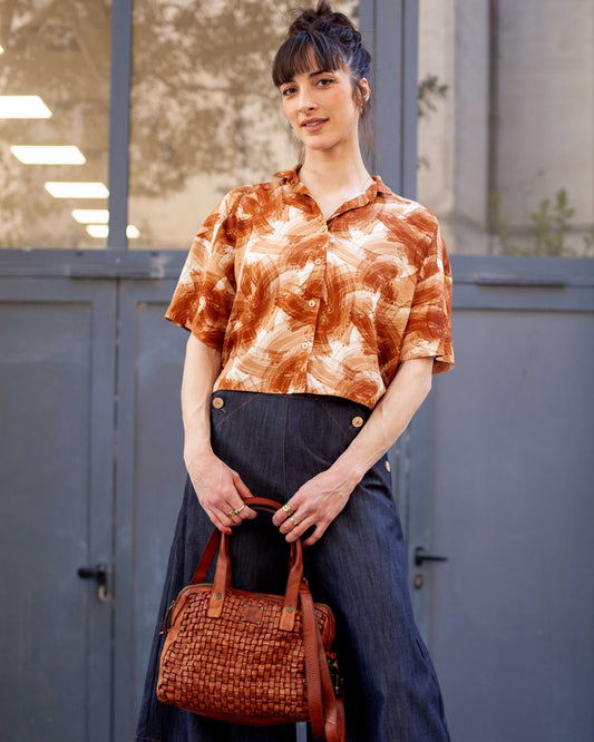 Chemise FLORA brush Terracotta