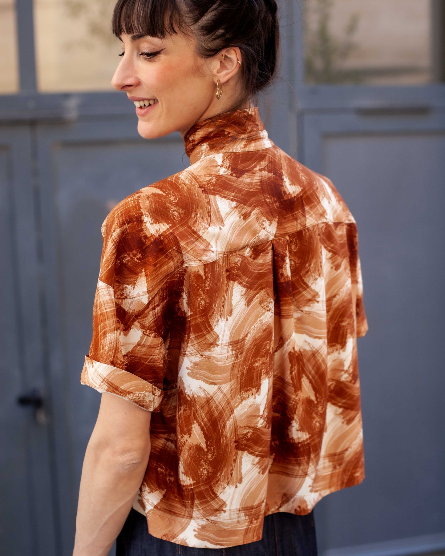 Chemise FLORA brush Terracotta