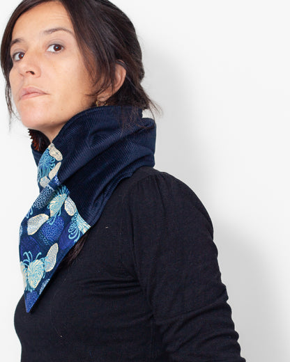 CHECHE pivoines marine