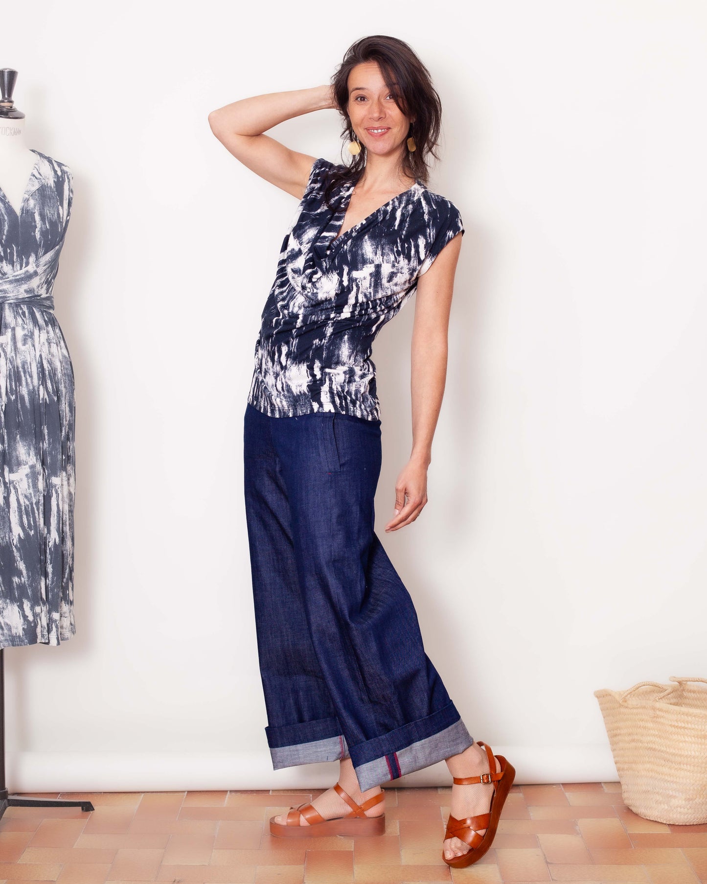 TEE-SHIRT ANNA brush bleu
