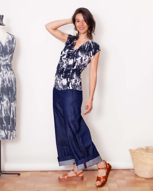 TEE-SHIRT ANNA brush bleu