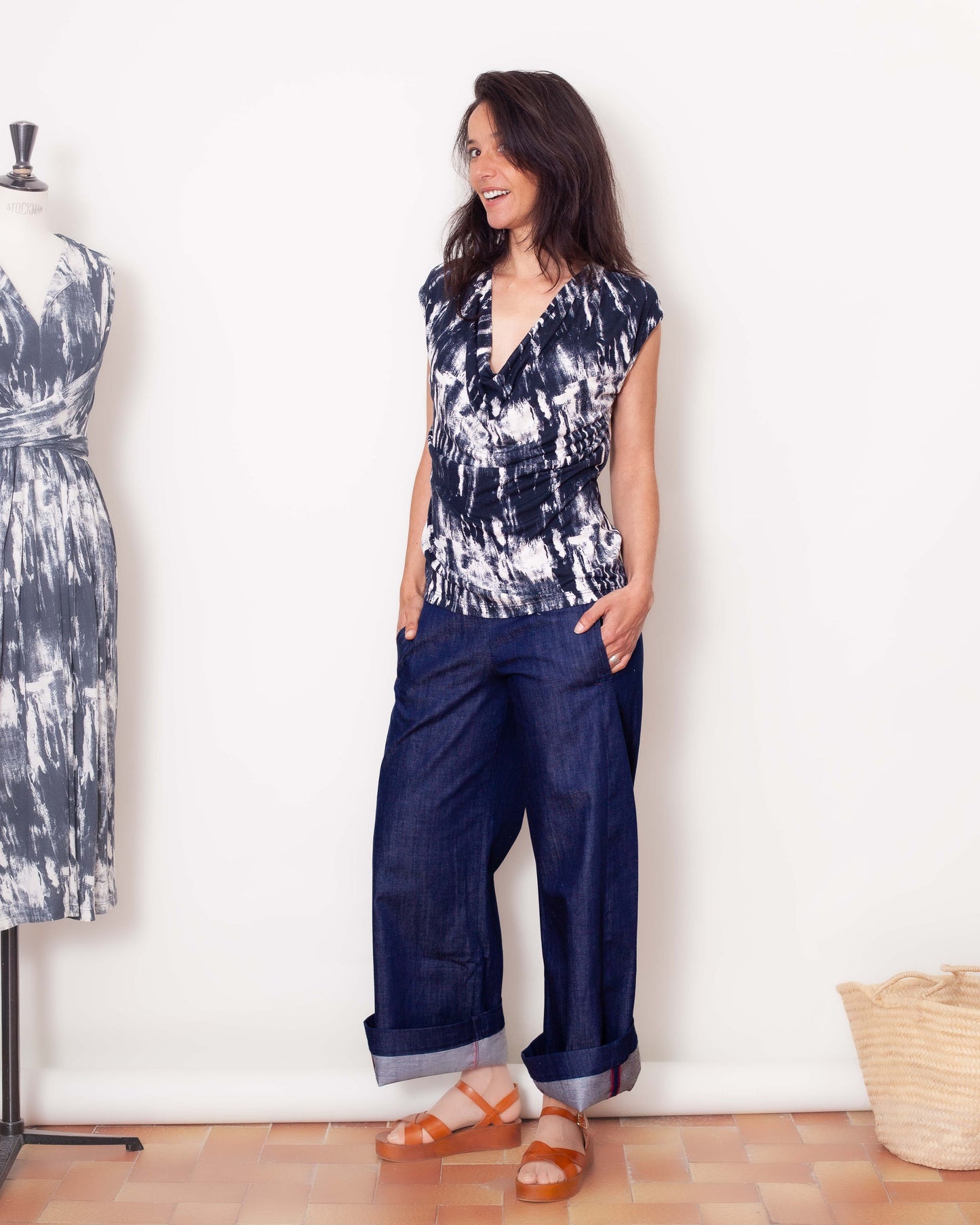 TEE-SHIRT ANNA brush bleu