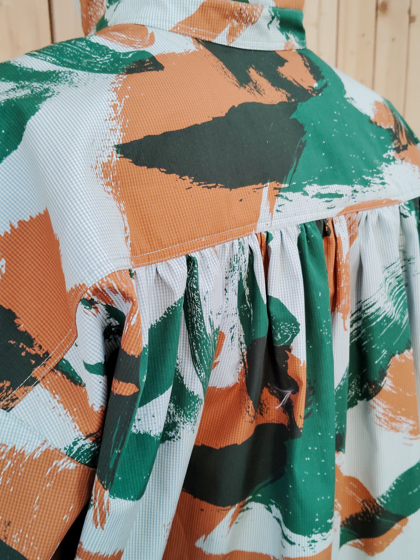 Chemise Marta KAKI couleurs up-cyclé