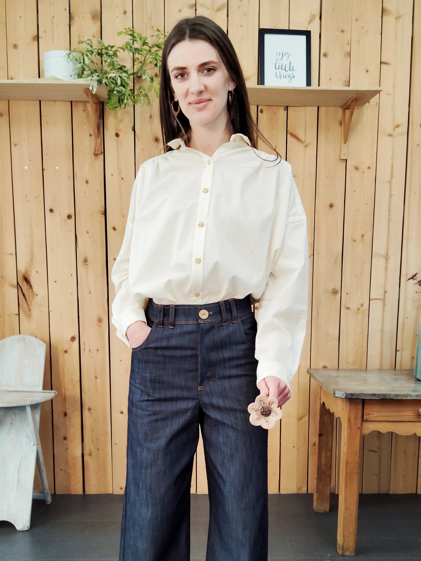 Chemise Marta voile de coton  BIO Nature - ICONIQUE